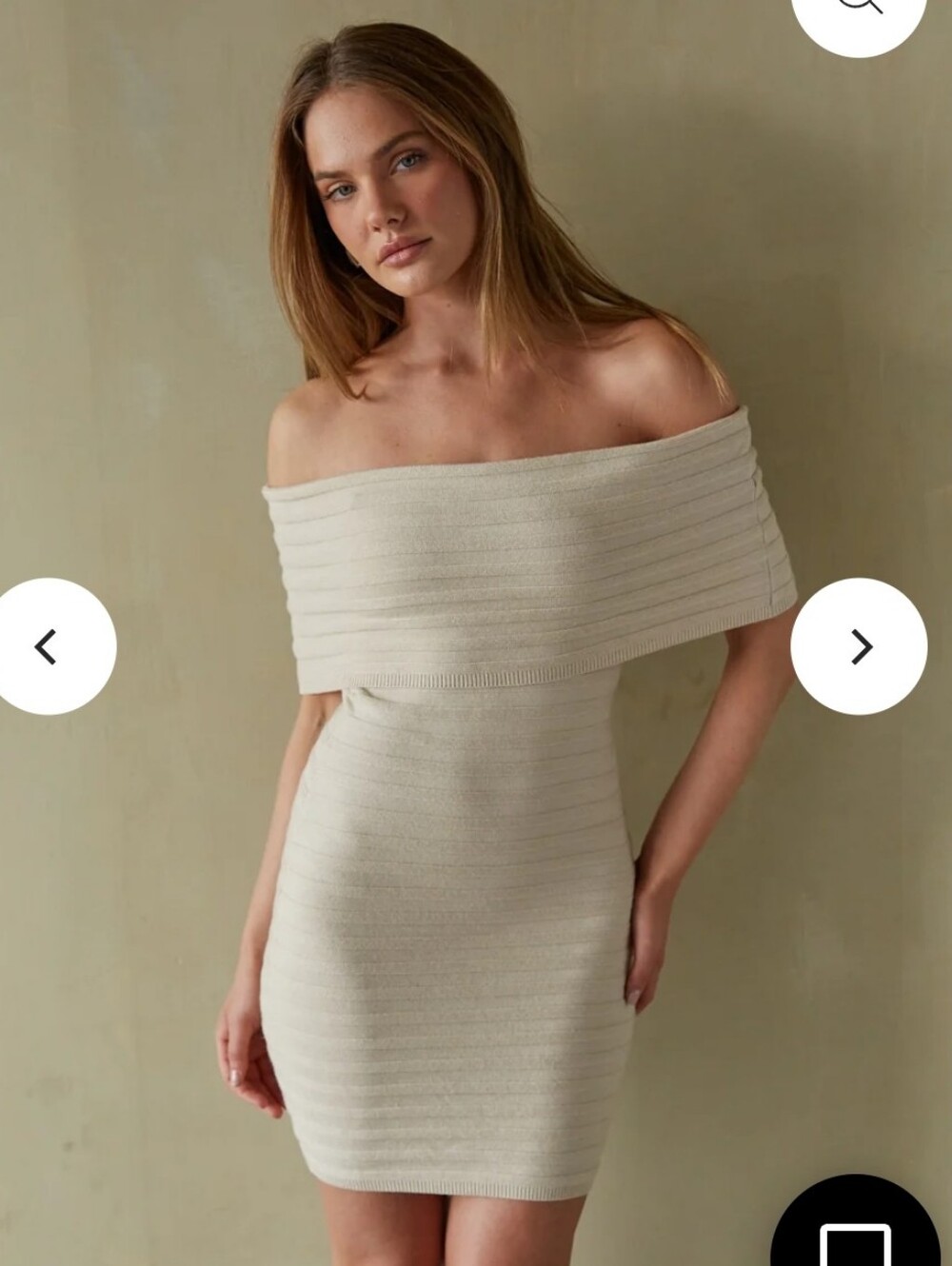 American Threads Foldover Bodycon Mini Dress